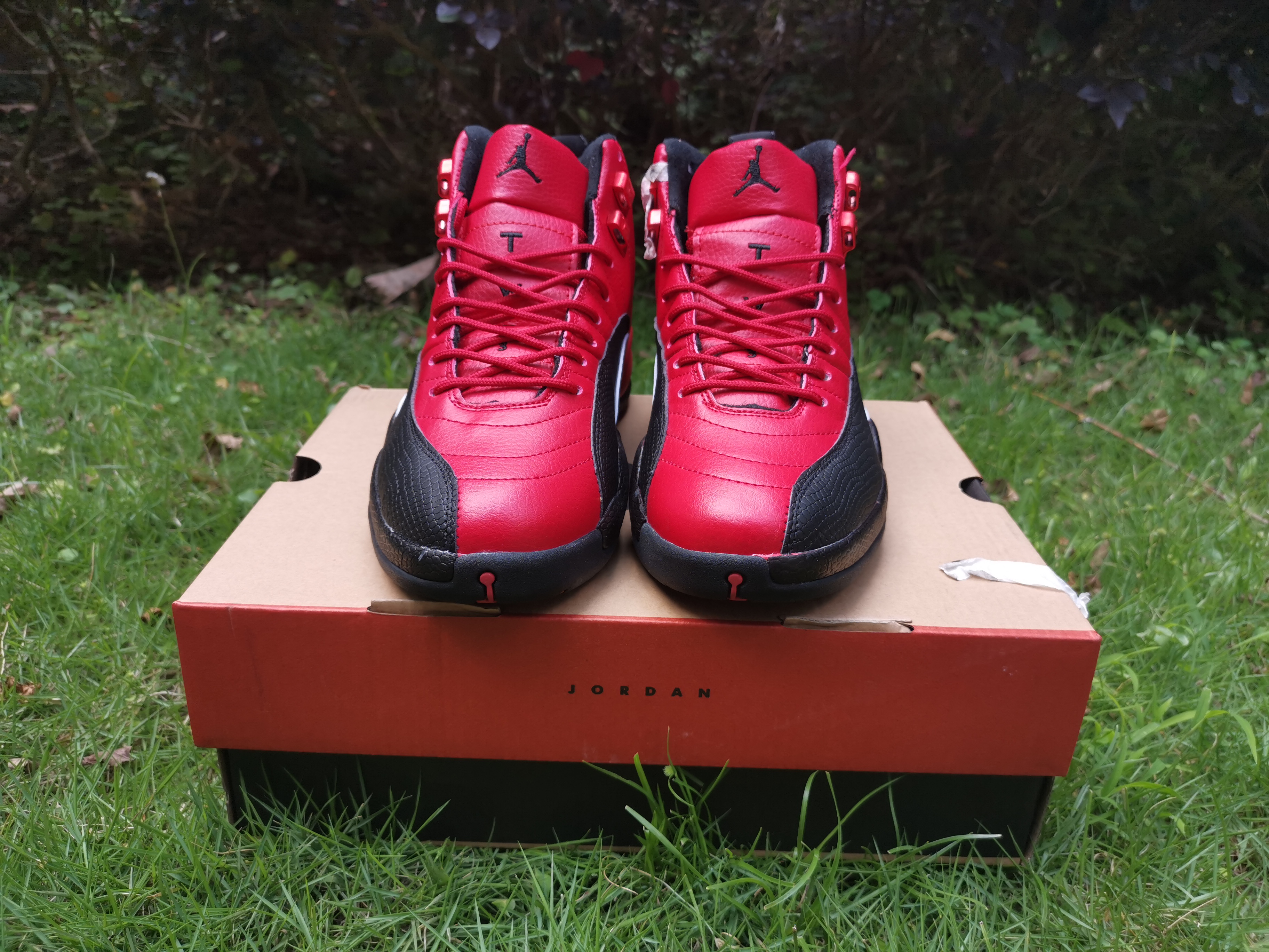 New Air Jordan 12 Red Black - Click Image to Close